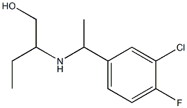 2-{[1-(3-chloro-4-fluorophenyl)ethyl]amino}butan-1-ol Struktur