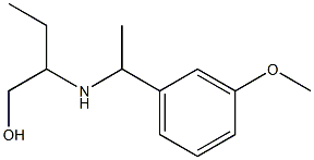 2-{[1-(3-methoxyphenyl)ethyl]amino}butan-1-ol Struktur