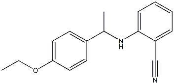 2-{[1-(4-ethoxyphenyl)ethyl]amino}benzonitrile Struktur