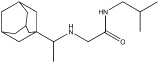 2-{[1-(adamantan-1-yl)ethyl]amino}-N-(2-methylpropyl)acetamide Struktur