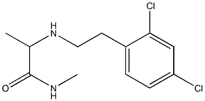 2-{[2-(2,4-dichlorophenyl)ethyl]amino}-N-methylpropanamide Struktur