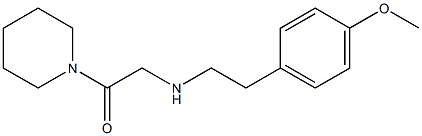 2-{[2-(4-methoxyphenyl)ethyl]amino}-1-(piperidin-1-yl)ethan-1-one Struktur