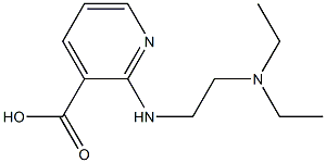 2-{[2-(diethylamino)ethyl]amino}pyridine-3-carboxylic acid Struktur