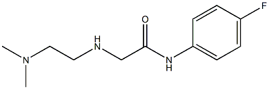 2-{[2-(dimethylamino)ethyl]amino}-N-(4-fluorophenyl)acetamide Struktur