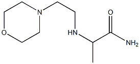 2-{[2-(morpholin-4-yl)ethyl]amino}propanamide Struktur