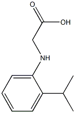 2-{[2-(propan-2-yl)phenyl]amino}acetic acid Struktur