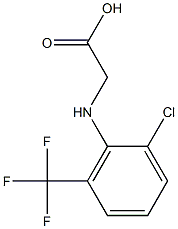 2-{[2-chloro-6-(trifluoromethyl)phenyl]amino}acetic acid Struktur