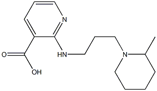 2-{[3-(2-methylpiperidin-1-yl)propyl]amino}pyridine-3-carboxylic acid Struktur