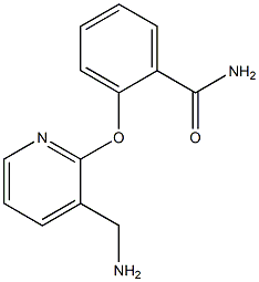 2-{[3-(aminomethyl)pyridin-2-yl]oxy}benzamide Struktur