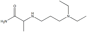 2-{[3-(diethylamino)propyl]amino}propanamide Struktur