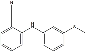 2-{[3-(methylsulfanyl)phenyl]amino}benzonitrile Struktur