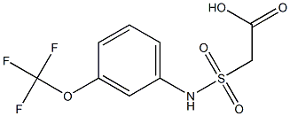 2-{[3-(trifluoromethoxy)phenyl]sulfamoyl}acetic acid Struktur