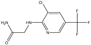 2-{[3-chloro-5-(trifluoromethyl)pyridin-2-yl]amino}acetamide Struktur