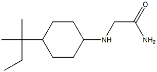 2-{[4-(1,1-dimethylpropyl)cyclohexyl]amino}acetamide Struktur