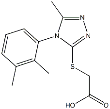 2-{[4-(2,3-dimethylphenyl)-5-methyl-4H-1,2,4-triazol-3-yl]sulfanyl}acetic acid Struktur