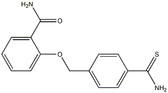 2-{[4-(aminocarbonothioyl)benzyl]oxy}benzamide Struktur