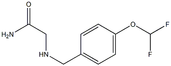 2-{[4-(difluoromethoxy)benzyl]amino}acetamide Struktur