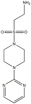 2-{[4-(pyrimidin-2-yl)piperazine-1-]sulfonyl}ethan-1-amine Struktur