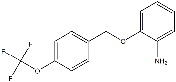 2-{[4-(trifluoromethoxy)phenyl]methoxy}aniline Struktur