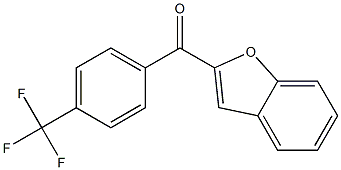 2-{[4-(trifluoromethyl)phenyl]carbonyl}-1-benzofuran Struktur