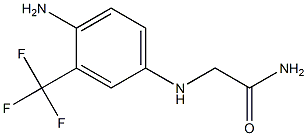 2-{[4-amino-3-(trifluoromethyl)phenyl]amino}acetamide Struktur