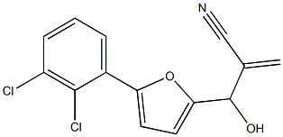 2-{[5-(2,3-dichlorophenyl)furan-2-yl](hydroxy)methyl}prop-2-enenitrile Struktur