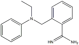 2-{[ethyl(phenyl)amino]methyl}benzenecarboximidamide Struktur