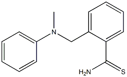 2-{[methyl(phenyl)amino]methyl}benzenecarbothioamide Struktur