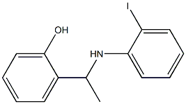 2-{1-[(2-iodophenyl)amino]ethyl}phenol Struktur