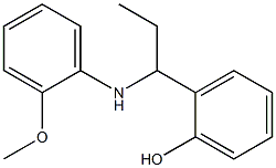 2-{1-[(2-methoxyphenyl)amino]propyl}phenol Struktur