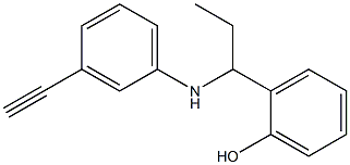 2-{1-[(3-ethynylphenyl)amino]propyl}phenol Struktur