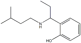 2-{1-[(3-methylbutyl)amino]propyl}phenol Struktur