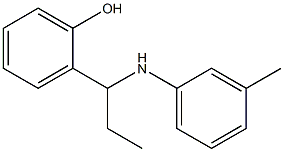 2-{1-[(3-methylphenyl)amino]propyl}phenol Struktur