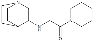 2-{1-azabicyclo[2.2.2]octan-3-ylamino}-1-(piperidin-1-yl)ethan-1-one Struktur