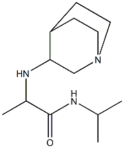 2-{1-azabicyclo[2.2.2]octan-3-ylamino}-N-(propan-2-yl)propanamide Struktur