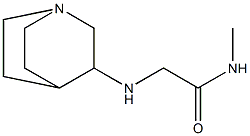 2-{1-azabicyclo[2.2.2]octan-3-ylamino}-N-methylacetamide Struktur