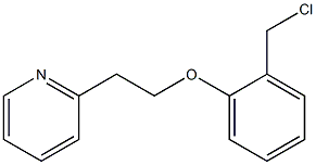 2-{2-[2-(chloromethyl)phenoxy]ethyl}pyridine Struktur