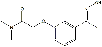 2-{3-[(1E)-N-hydroxyethanimidoyl]phenoxy}-N,N-dimethylacetamide Struktur