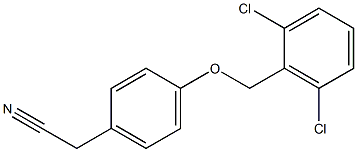 2-{4-[(2,6-dichlorophenyl)methoxy]phenyl}acetonitrile Struktur