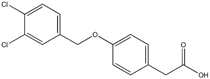 2-{4-[(3,4-dichlorophenyl)methoxy]phenyl}acetic acid Struktur