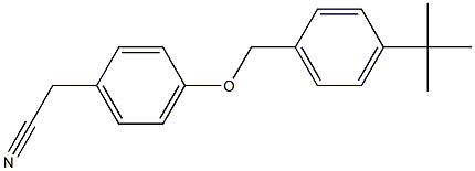 2-{4-[(4-tert-butylphenyl)methoxy]phenyl}acetonitrile Struktur