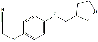 2-{4-[(oxolan-3-ylmethyl)amino]phenoxy}acetonitrile Struktur