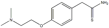 2-{4-[2-(dimethylamino)ethoxy]phenyl}ethanethioamide Struktur