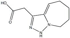 2-{5H,6H,7H,8H,9H-[1,2,4]triazolo[3,4-a]azepin-3-yl}acetic acid Struktur