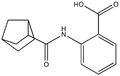 2-{bicyclo[2.2.1]heptane-2-(methyl)amido}benzoic acid Struktur