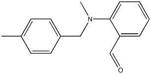 2-{methyl[(4-methylphenyl)methyl]amino}benzaldehyde Struktur