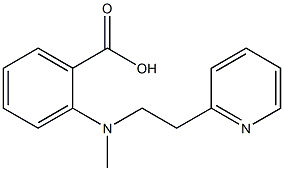 2-{methyl[2-(pyridin-2-yl)ethyl]amino}benzoic acid Struktur