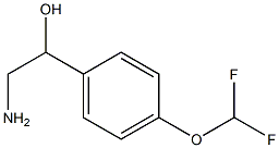 2-amino-1-[4-(difluoromethoxy)phenyl]ethanol Struktur