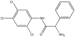 2-amino-2-phenyl-N-(2,4,5-trichlorophenyl)acetamide Struktur