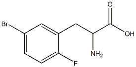 2-amino-3-(5-bromo-2-fluorophenyl)propanoic acid Struktur